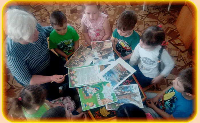 Чтение и обсуждение отрывка прочитанной повести в средней группе